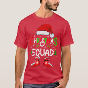 Christmas Squad Funny Xmas santa Family Pajamas cr T-Shirt