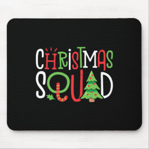 Christmas Squad Funny Xmas Tree Family Matching Pa Mouse Mat