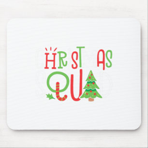 Christmas Squad Funny Xmas Tree Family Matching Pa Mouse Mat