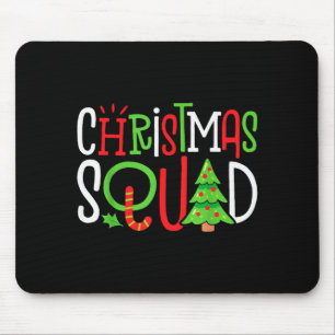Christmas Squad Funny Xmas Tree Family Matching Pa Mouse Mat