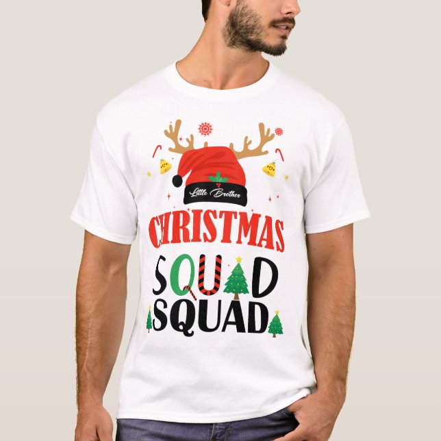 Christmas Squad Little Brother T-Shirt (Front)