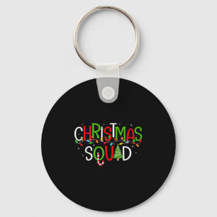 Christmas Squad Matching Family Group Santa Elf Sq Key Ring