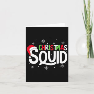 Christmas Squad Matching Family Group Santa Elf Xm Card