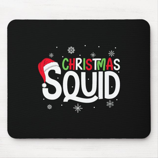 Christmas Squad Matching Family Group Santa Elf Xm Mouse Mat (Front)