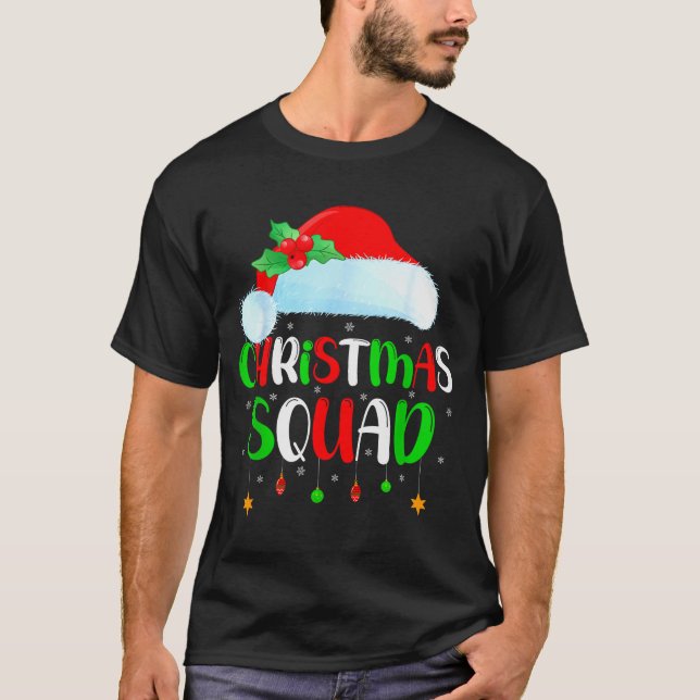 Christmas Squad Matching Family Group Santa Xmas P T-Shirt (Front)