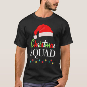 Christmas Squad Pajamas Matching Family Santa Clau T-Shirt