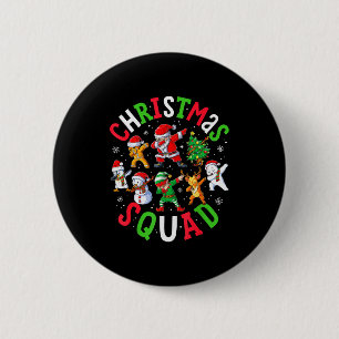 Christmas Squad Santa Dabbing Elf Family Matching  6 Cm Round Badge
