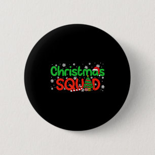 Christmas Squad Santa Dabbing Elf Family Matching  6 Cm Round Badge