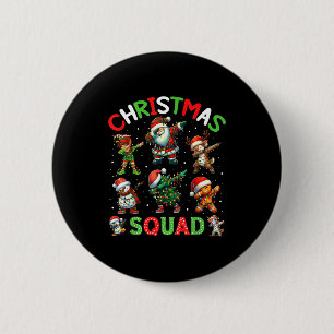 Christmas Squad Santa Dabbing Elf Family Matching 6 Cm Round Badge
