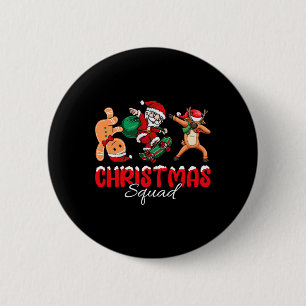 Christmas Squad Santa Dabbing Elf Family Matching 6 Cm Round Badge