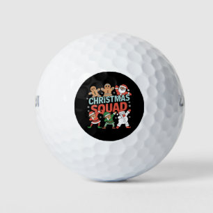 Christmas Squad Santa Dabbing Elf Family Matching Golf Balls
