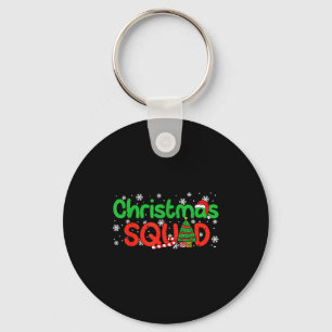 Christmas Squad Santa Dabbing Elf Family Matching Key Ring