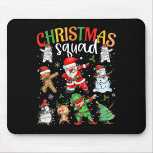 Christmas Squad Santa Dabbing Elf Family Matching Mouse Mat