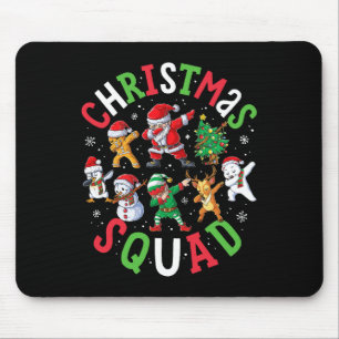Christmas Squad Santa Dabbing Elf Family Matching Mouse Mat
