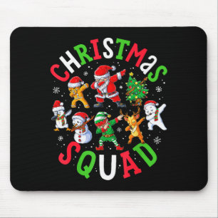 Christmas Squad Santa Dabbing Elf Family Matching Mouse Mat