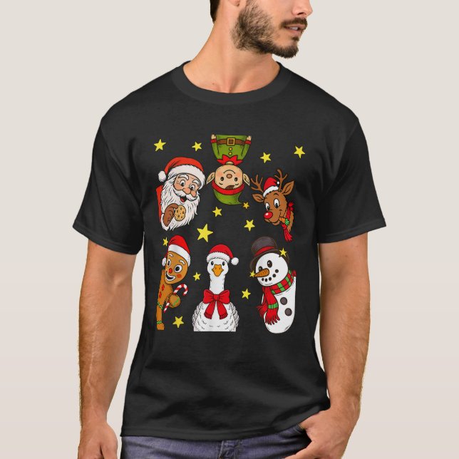 Christmas Squad Santa Elf Family Matching Pyjamas  T-Shirt (Front)