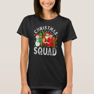 Christmas Squad Santa Family Matching Pajamas Xmas T-Shirt