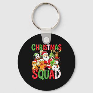 Christmas Squad Santa Family Matching Xmas Key Ring