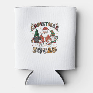 Christmas Squad Santa Gnomes Snowmen Leopard Zebra Can Cooler