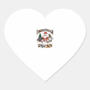 Christmas Squad Santa Gnomes Snowmen Leopard Zebra Heart Sticker