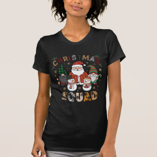 Christmas Squad Santa Gnomes Snowmen Leopard Zebra T-Shirt
