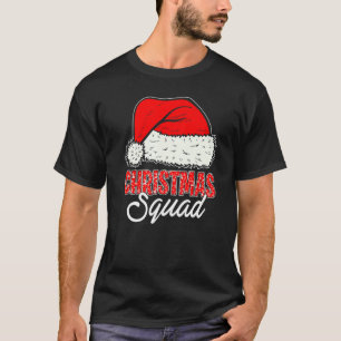 Christmas Squad Santa Hat Matching Family Christm T-Shirt
