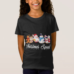 Christmas Squad Santa Reindeer Snowman Gingerbread T-Shirt