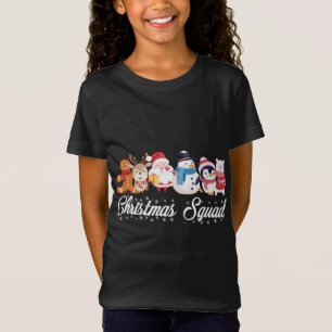 Christmas Squad Santa Reindeer Snowman Gingerbread T-Shirt