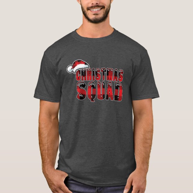 Christmas Squad Winter December Pattern Christmas  T-Shirt (Front)