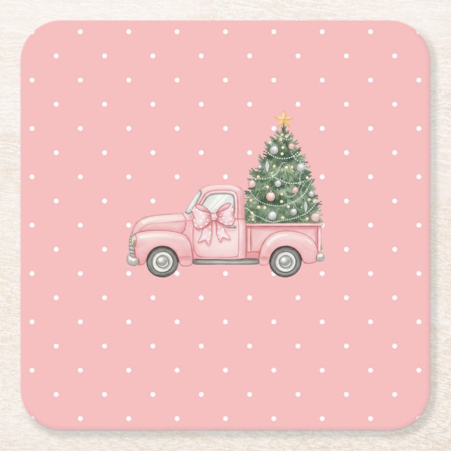 Christmas Square Paper Coaster (Front)
