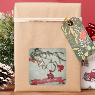 Christmas Square Sticker