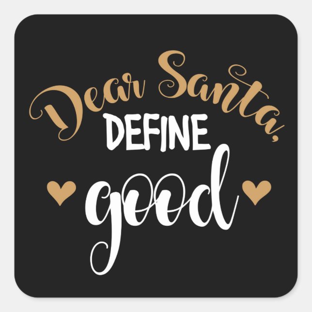 Christmas Square Sticker (Front)