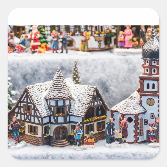 Christmas Square Sticker (Front)