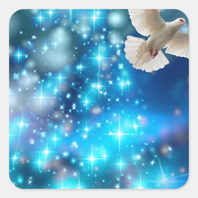 Christmas Square Sticker (Front)