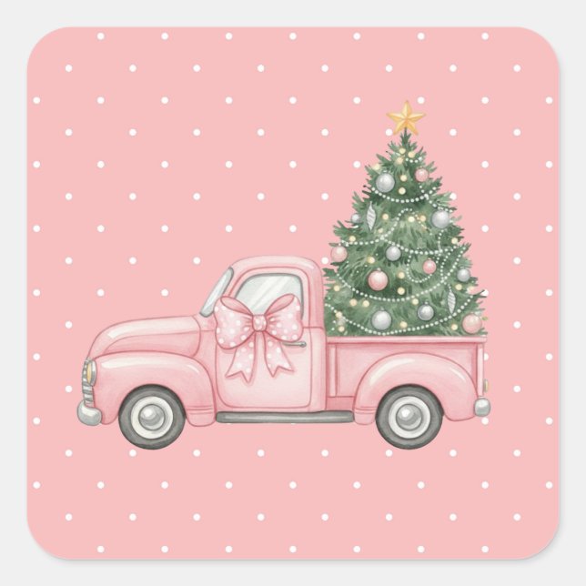 Christmas Square Sticker (Front)