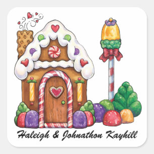 Christmas Square Sticker