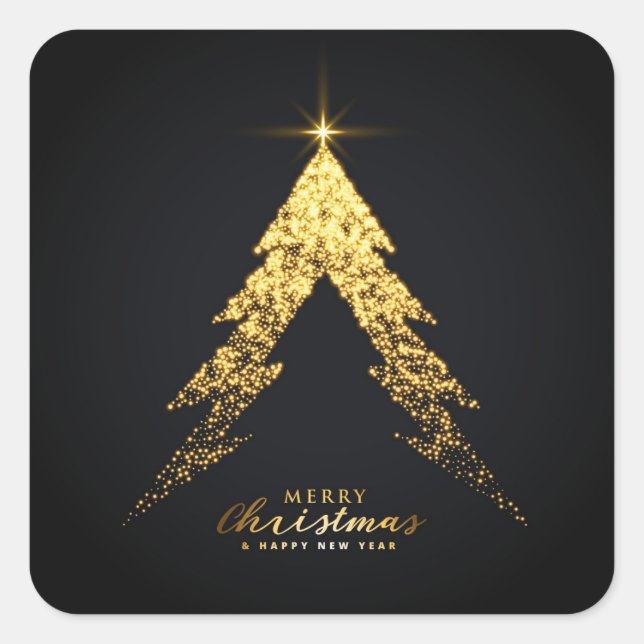 Christmas Square Sticker (Front)