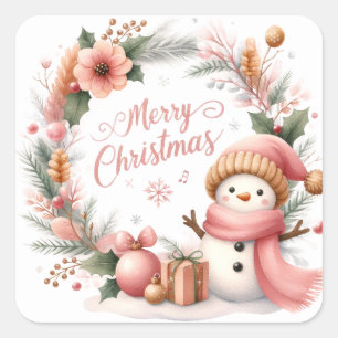 Christmas Square Sticker