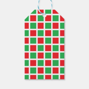 Christmas Squares Gift Tags