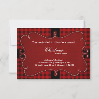 Christmas Squares Invitation