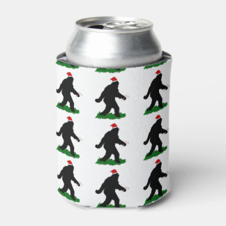 Christmas Squatch - Squatchin' with Candy Canes Can Cooler