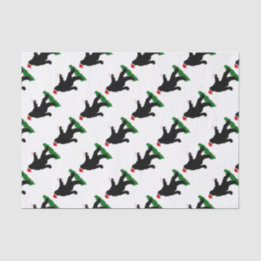 Christmas Squatch - Squatchin' with Candy Canes Tissue Paper