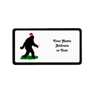 Christmas Squatchin' Label