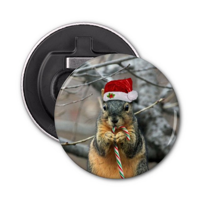 Christmas Squirrel Bottle Opener (Front)