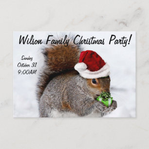 Christmas Squirrel card