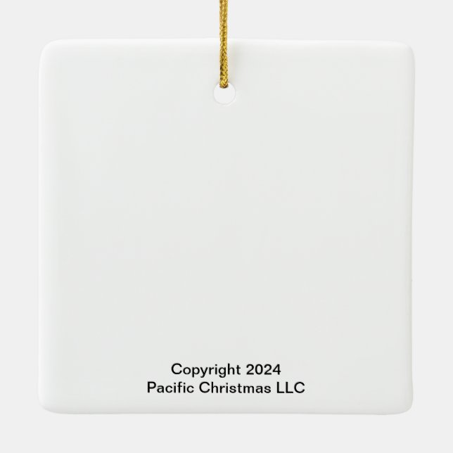 Christmas Squirrel Fairy Ornament (Back)