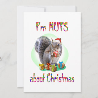 Christmas Squirrel Holiday Card