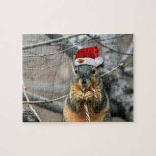 Christmas Squirrel Jigsaw Puzzle