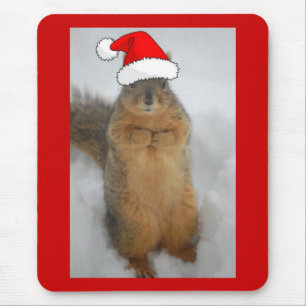 Christmas Squirrel Mouse Mat