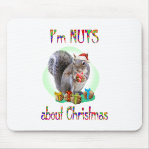 Christmas Squirrel Mouse Mat